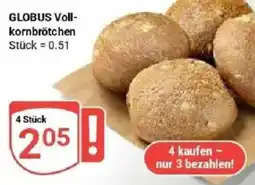 Globus GLOBUS Voll-kornbrötchen Angebot