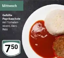 Globus Gefüllte Paprikaschote mit Tomaten-sauce, dazu Reis Angebot