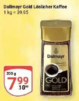 Globus Dallmayr Gold Löslicher Kaffee Angebot