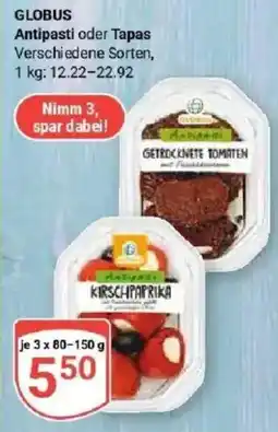 Globus GLOBUS Antipasti oder Tapas Angebot