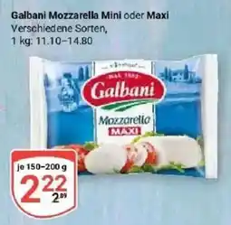 Globus Galbani Mozzarella Maxi Angebot