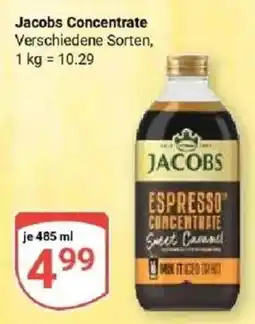Globus Jacobs Espresso Concentrate Sweet Caramel Angebot
