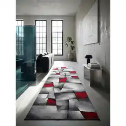 Netto Marken-Discount Läufer Polypropylen Rot 80x150 cm - BIENO Kadima Design Angebot