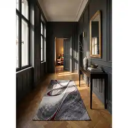 Netto Marken-Discount Läufer Kurzflor Rot 80x150 cm - BIENO Kadima Design Angebot