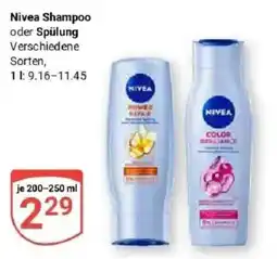 Globus Nivea Shampoo oder Spülung Angebot