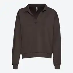 NKD Damen-Langarmshirt mit Polokragen aus Modal-Mix Angebot