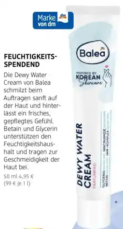 dm drogerie Balea Dewy Water Cream Angebot