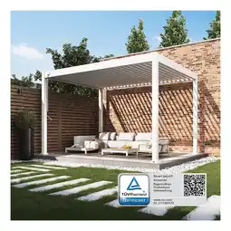 Netto Marken-Discount Weide Classic Pavillon Terrassenüberdachung Aluminium 3 X 4 M Weiß Angebot