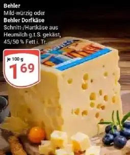 Globus Behler oder Behler Dorfkäse Angebot