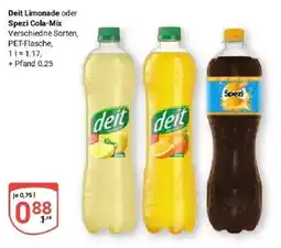 Globus Deit Limonade oder Spezi Cola-Mix Angebot