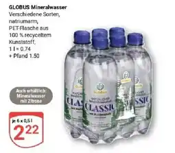 Globus GLOBUS Mineralwasser Angebot