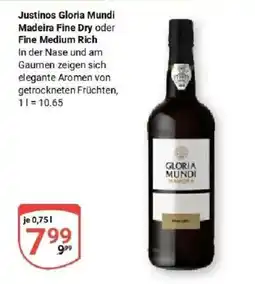 Globus Justinos Gloria Mundi Madeira Angebot