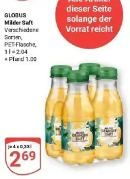 Globus GLOBUS Milder Saft Angebot