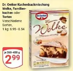 Globus Dr. Oetker Kuchenbackmischung Wolke Angebot