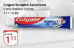 Globus Colgate Komplett Zahncreme Angebot