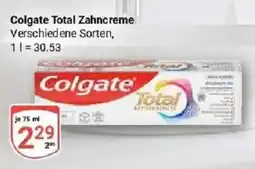 Globus Colgate Total Zahncreme Angebot