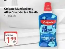Globus Colgate Mundspülung Ice Fresh Angebot