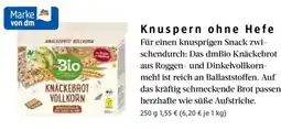dm drogerie dmBio Knäckebrot Vollkorn Angebot