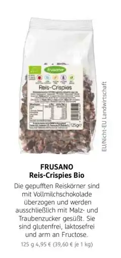 dm drogerie FRUSANO Reis-Crispies Bio Angebot