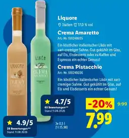 Lidl Crema Amaretto Angebot