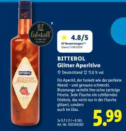 Lidl BITTEROL Glitter Aperitivo Angebot