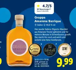 Lidl Grappa Amarone Barrique Angebot