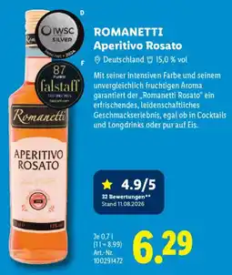 Lidl Romanetti Aperitivo Rosato Angebot