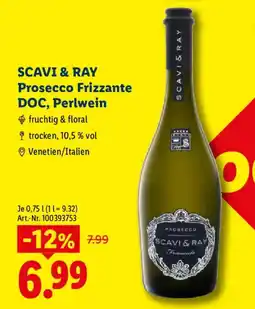 Lidl SCAVI & RAY Prosecco Frizzante DOC, Perlwein Angebot