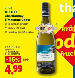 Lidl DELUXE Chardonnay Limestone Coast Angebot