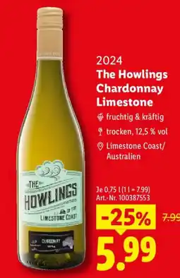 Lidl The Howlings Chardonnay Limestone Angebot