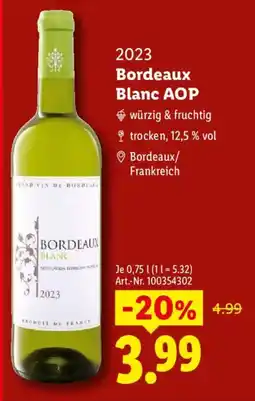 Lidl Bordeaux Blanc Angebot
