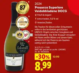 Lidl Prosecco Superiore Valdobbiadene DOCG Angebot