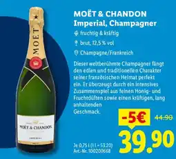 Lidl MOËT & CHANDON Imperial, Champagner Angebot
