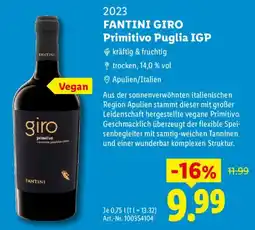 Lidl FANTINI Giro Primitivo Angebot
