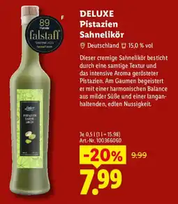 Lidl DELUXE Pistazien Sahnelikör Angebot
