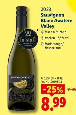 Lidl Sauvignon Blanc Awatere Valley Angebot