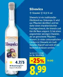 Lidl Slivovica Angebot