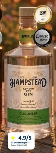 Lidl Hampstead London Dry Gin Cucumber Angebot
