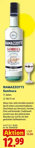Lidl RAMAZZOTTI Sambuca Angebot