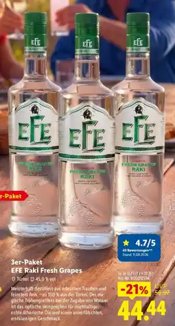 Lidl EFE Raki Fresh Grapes Angebot