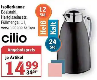 Globus Cilio Isolierkanne Angebot