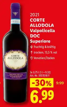 Lidl Corte Allodola Valpolicella DOC Superiore Angebot