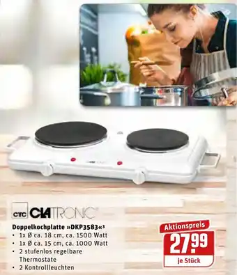 REWE Center Clatronic Doppelkochplatte DKP3583 Angebot