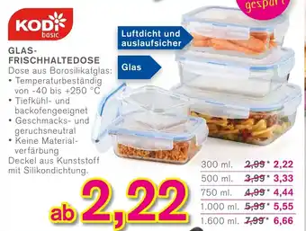 KODi Glas Frischhaltedose Angebot