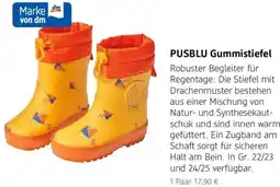dm drogerie PUSBLU Gummistiefel Angebot