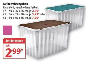 Globus Aufbewahrungsbox Angebot