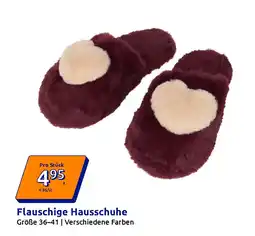 Action Flauschige Hausschuhe Angebot