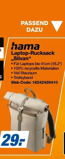expert Octomedia hama Laptop-Rucksack „Silvan“ Angebot