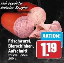 HIT Ullrich Frischwurst, Bierschinken, Aufschnitt Angebot