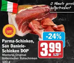 HIT Ullrich Parma-Schinken, San Daniele-Schinken DOP Montorsi, Original Italienischer Rohschinken Angebot